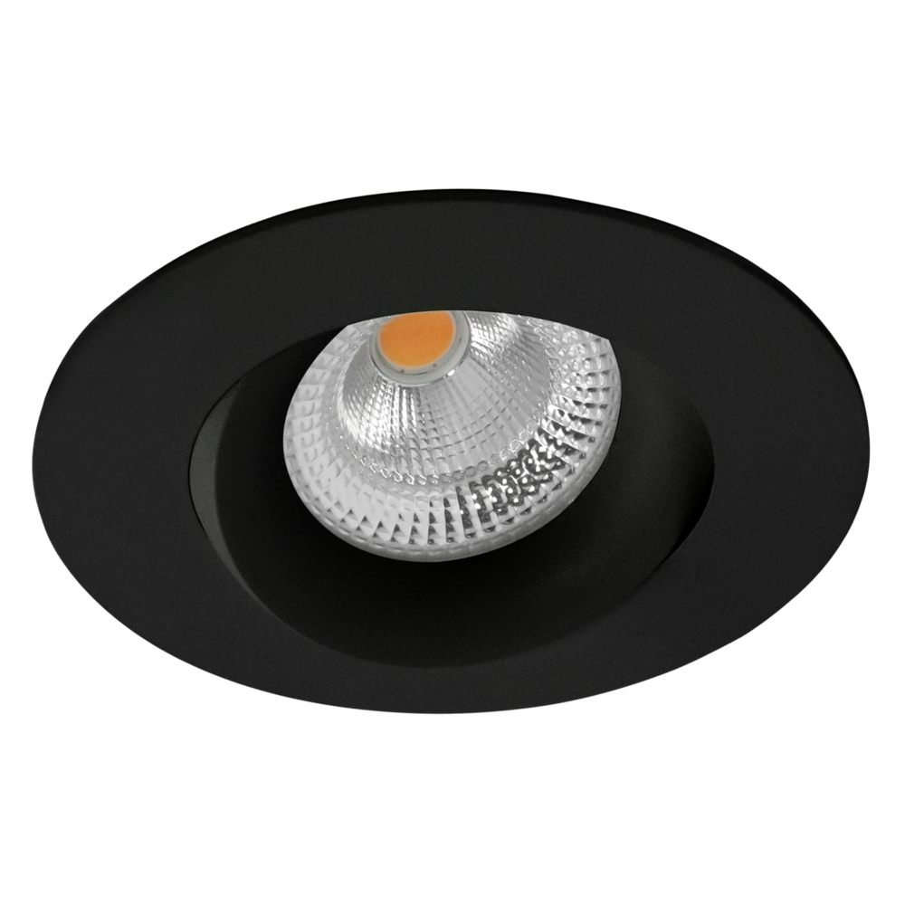 Svart downlight tigrus 360