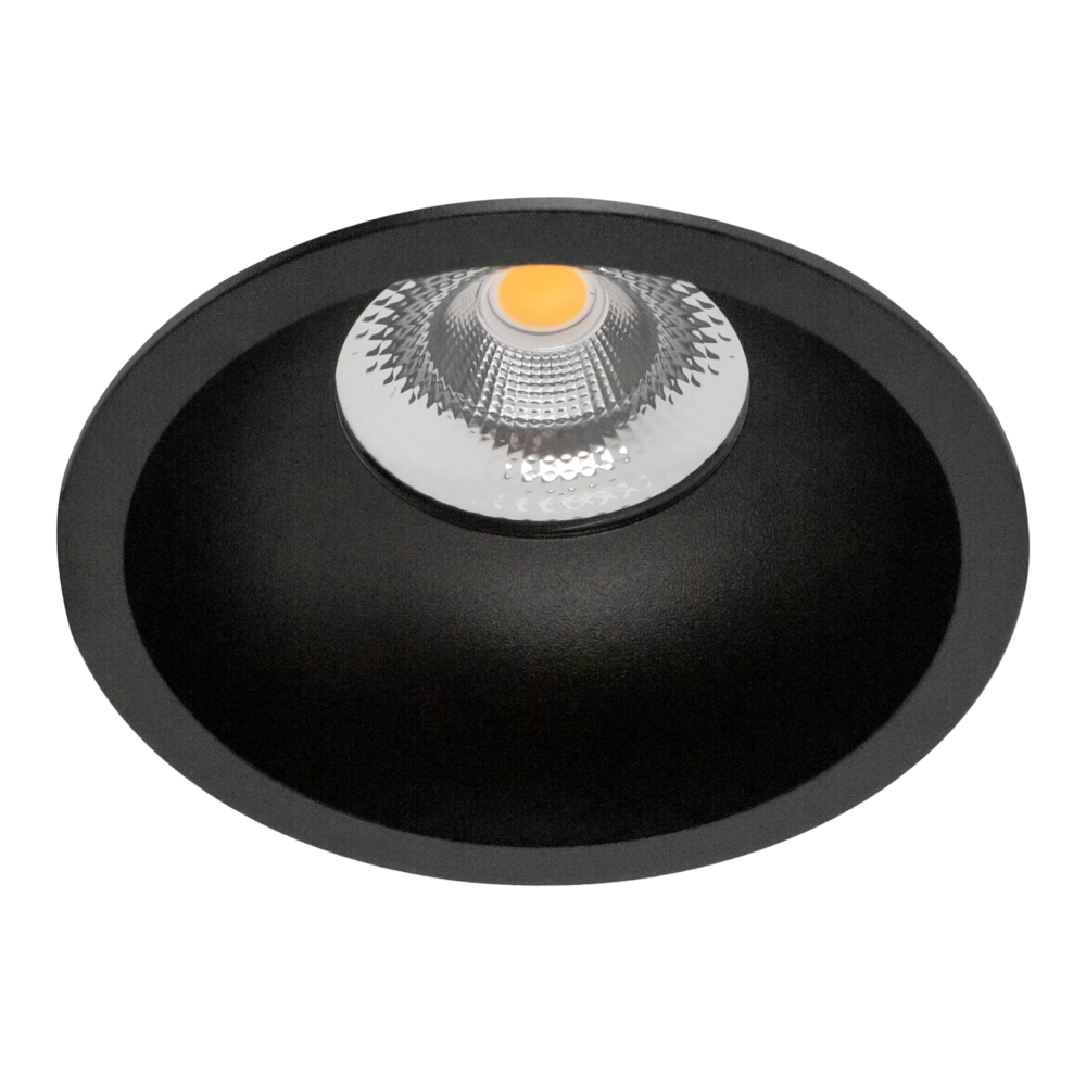 Svart downlight