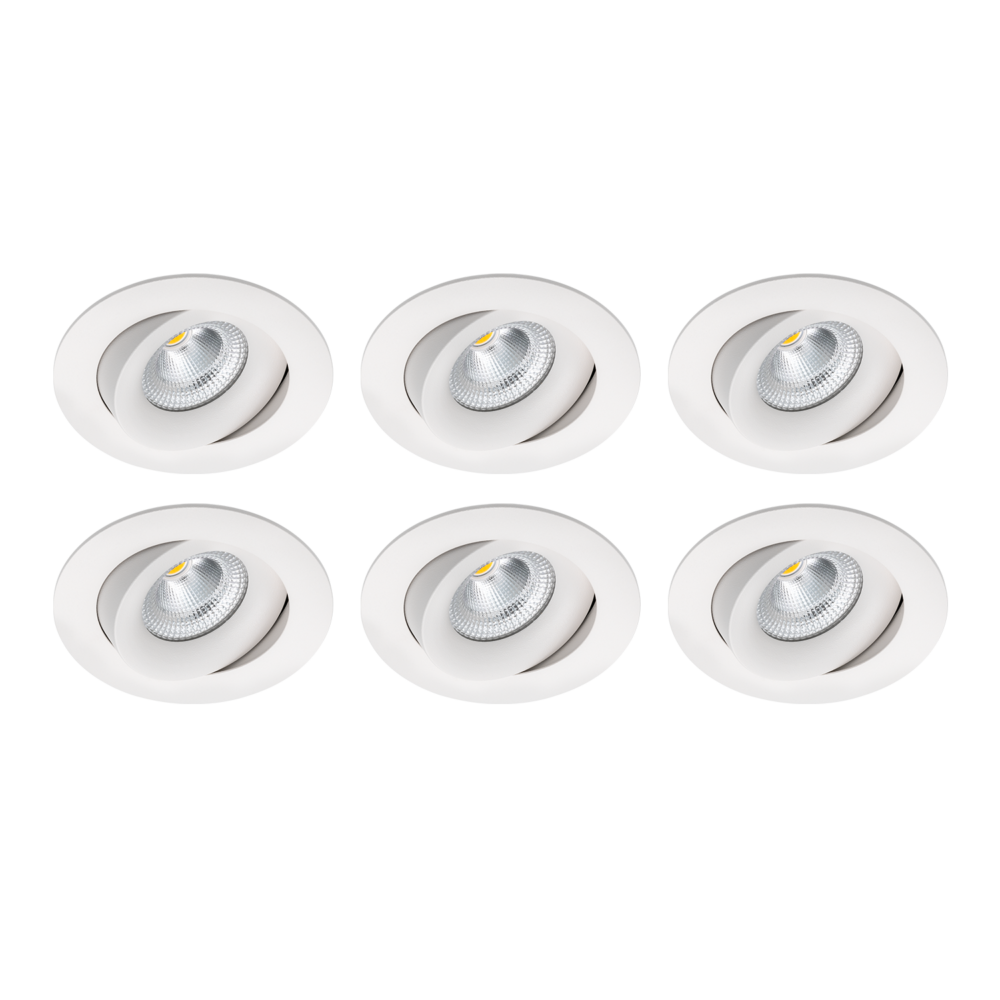 Tigrus 360 downlightpakke 6-pack LED-downlights