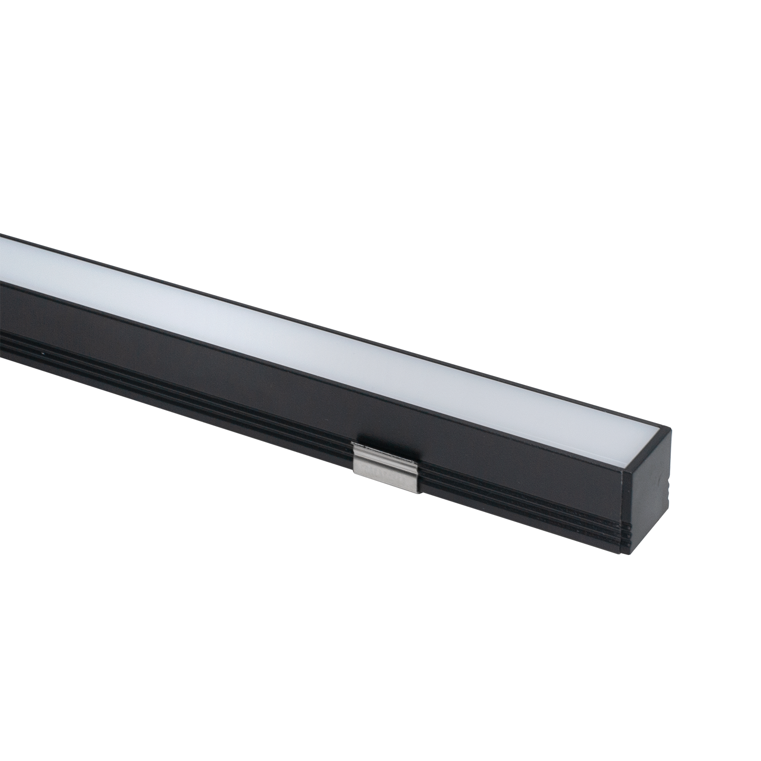 Aluminiumsprofil 18,5x20mm,
sort