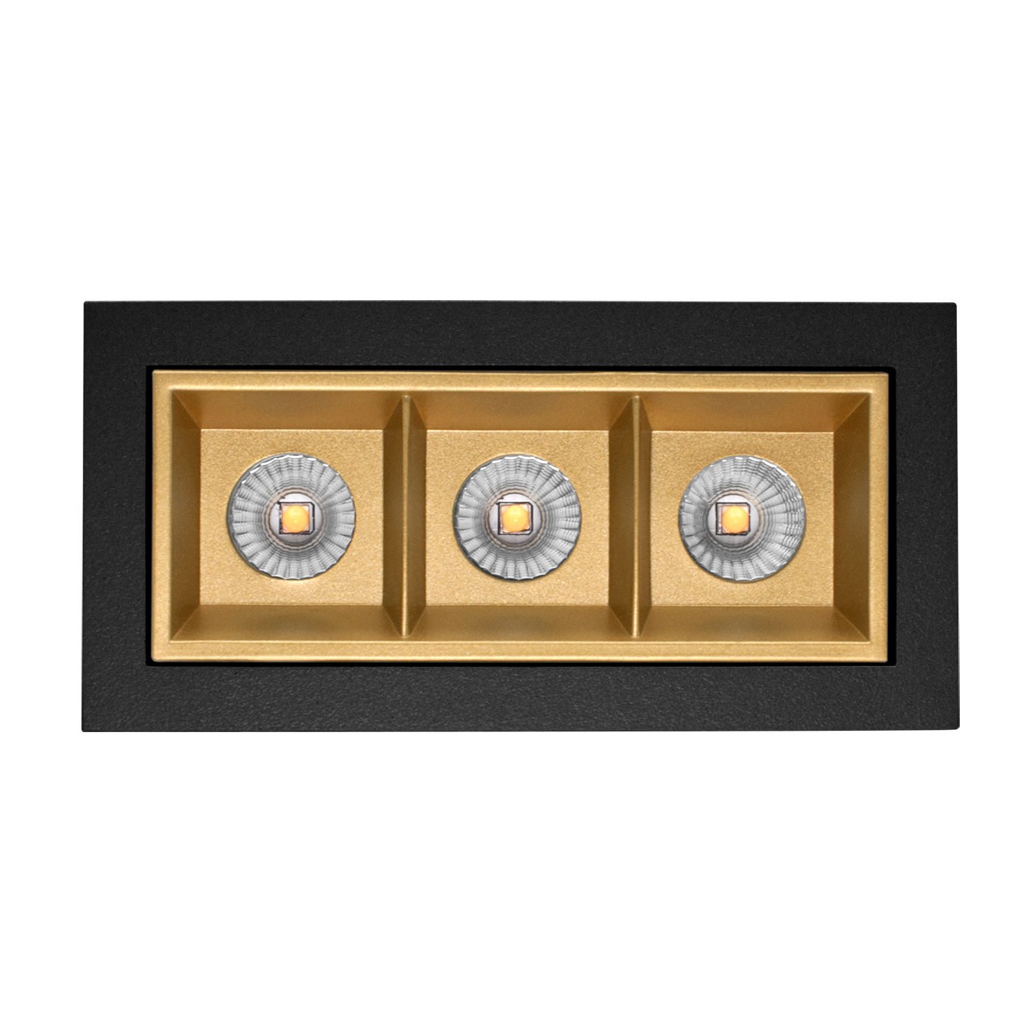 Cold 3 rektangulær downlight, hvit/sort - Bilde 5