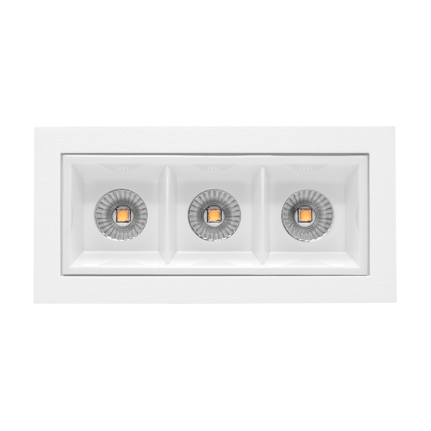 Cold 3 rektangulær downlight, hvit/sort - Bilde 2