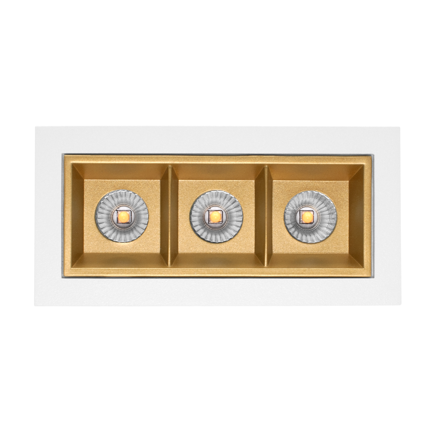 Cold 3 rektangulær downlight, hvit/sort - Bilde 6