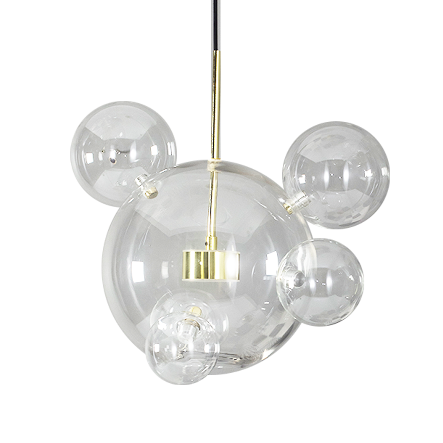 Planet takpendel, glass/gull - Bilde 3