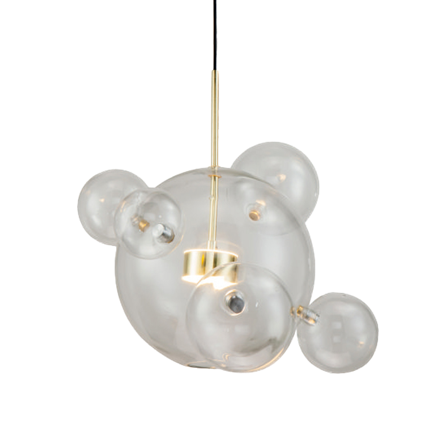 Planet takpendel, glass/gull - Bilde 2