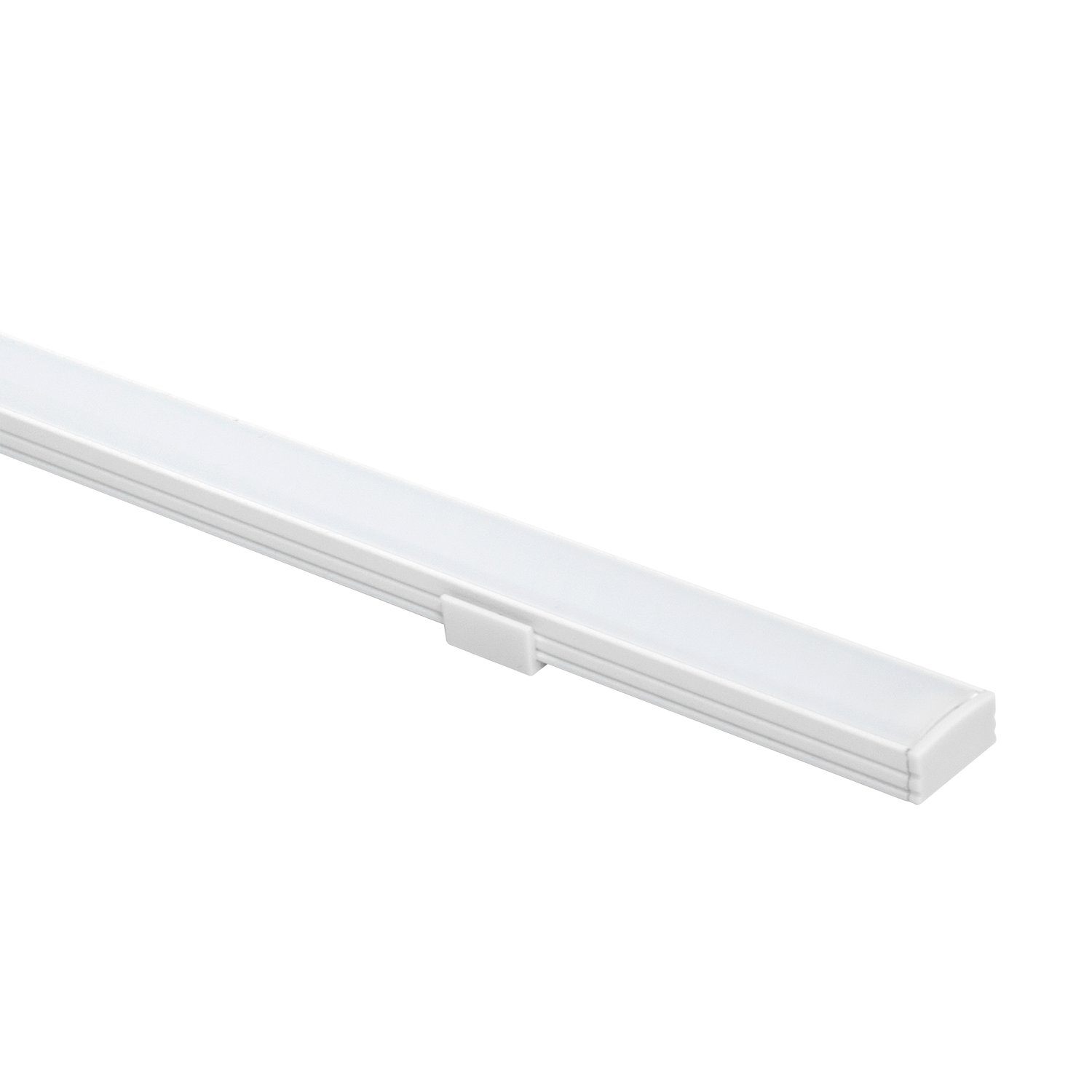 Aluminiumsprofil 17,4x8,2mm lavtbyggende,
hvit