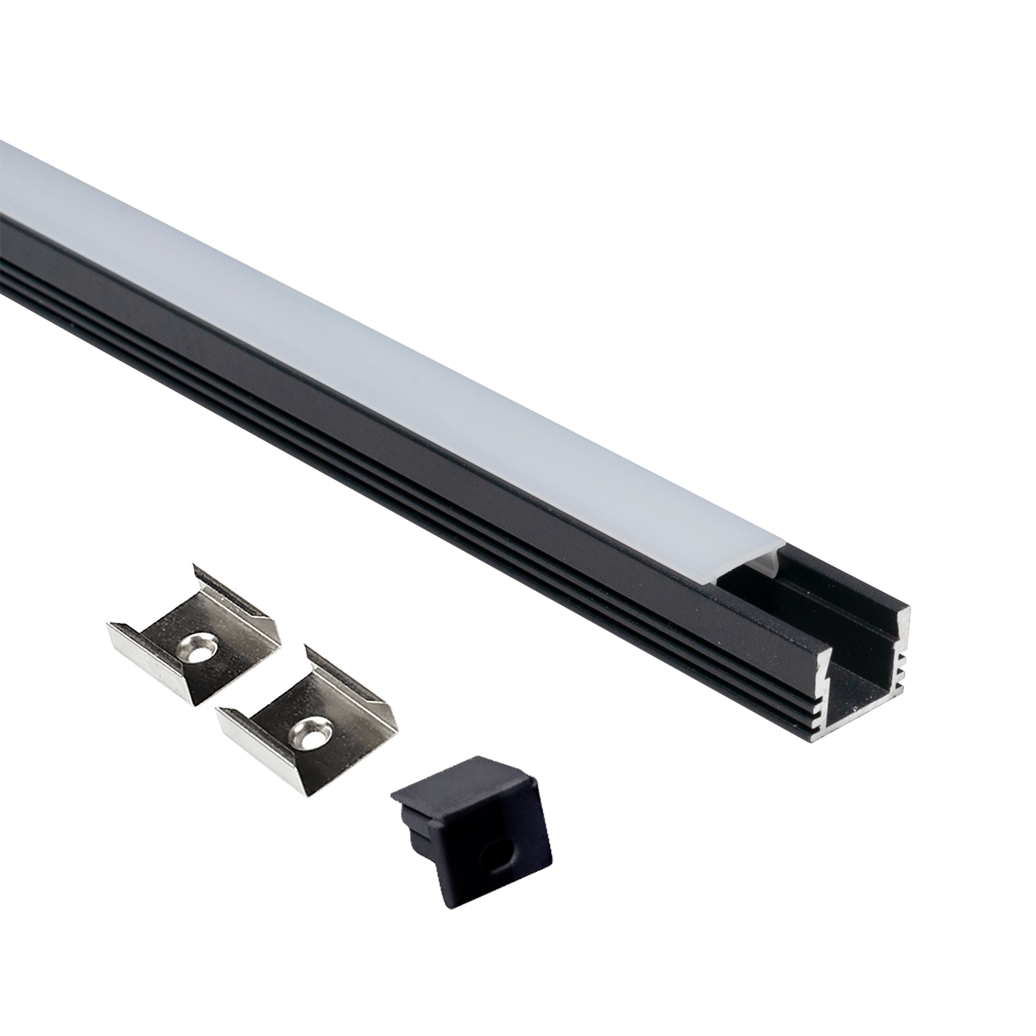 Aluminiumsprofil 16x13mm,
sort