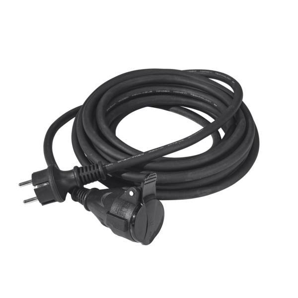 Skjøteledning utendørs 7m, sort