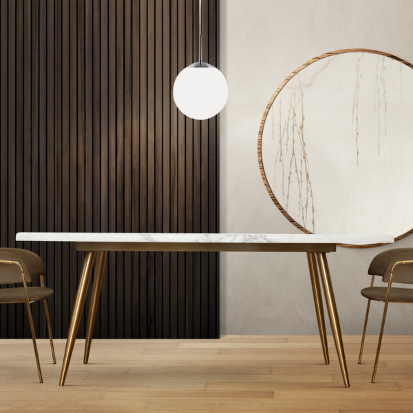 Cafè takpendel 30cm, opal hvit