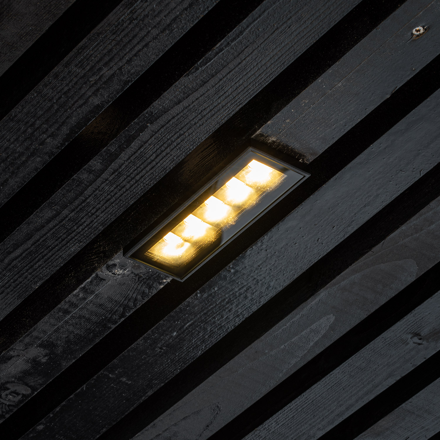 Cold 5 downlights utendørs IP65, sort