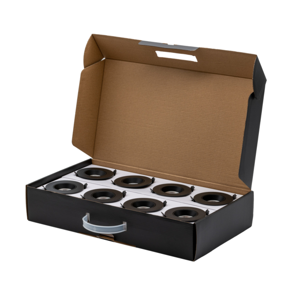 8 stk. sorte LED downlights.