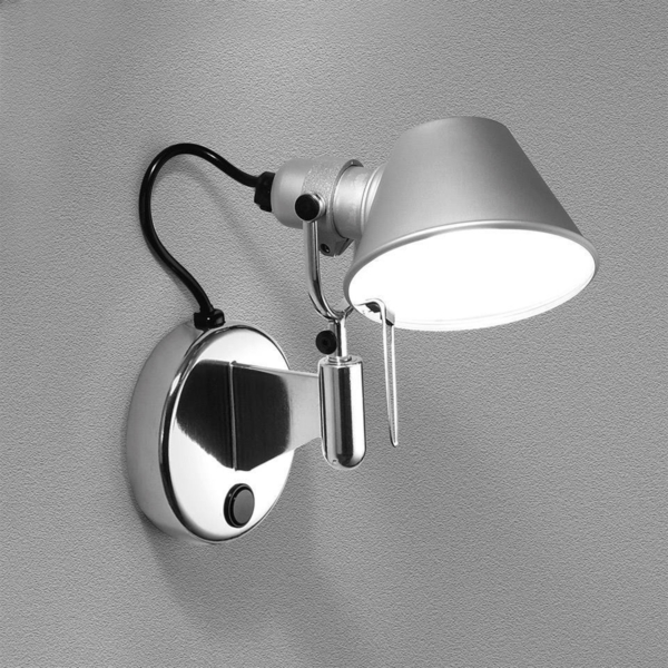 Artemide Tolomeo Micro Faretto vegglampe, sølv