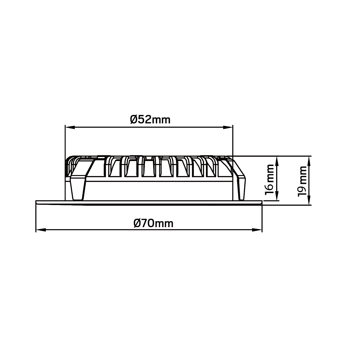 Aludra møbeldownlight, hvit - Bilde 3