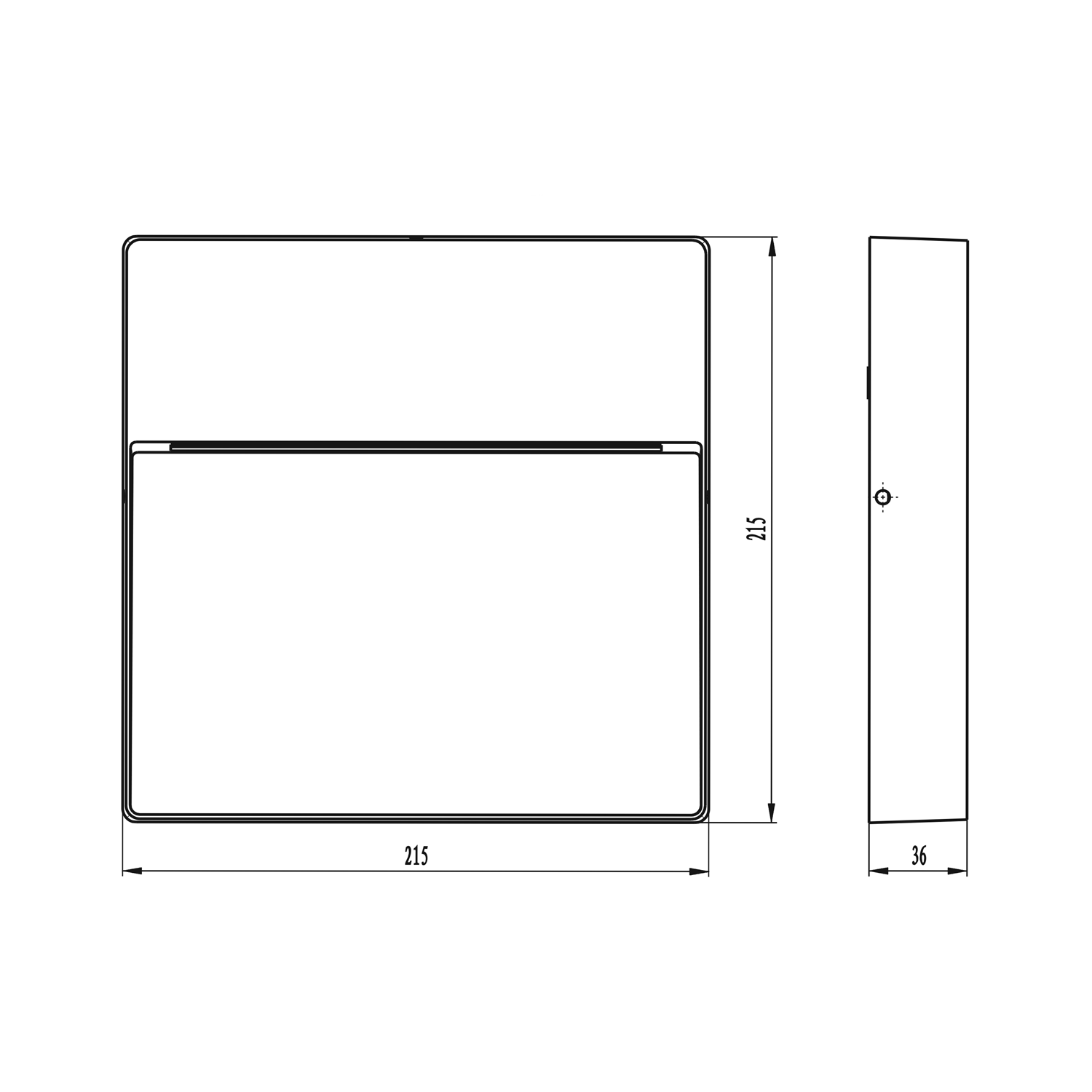 Chara utelampe vegg, mørk grå - Bilde 3