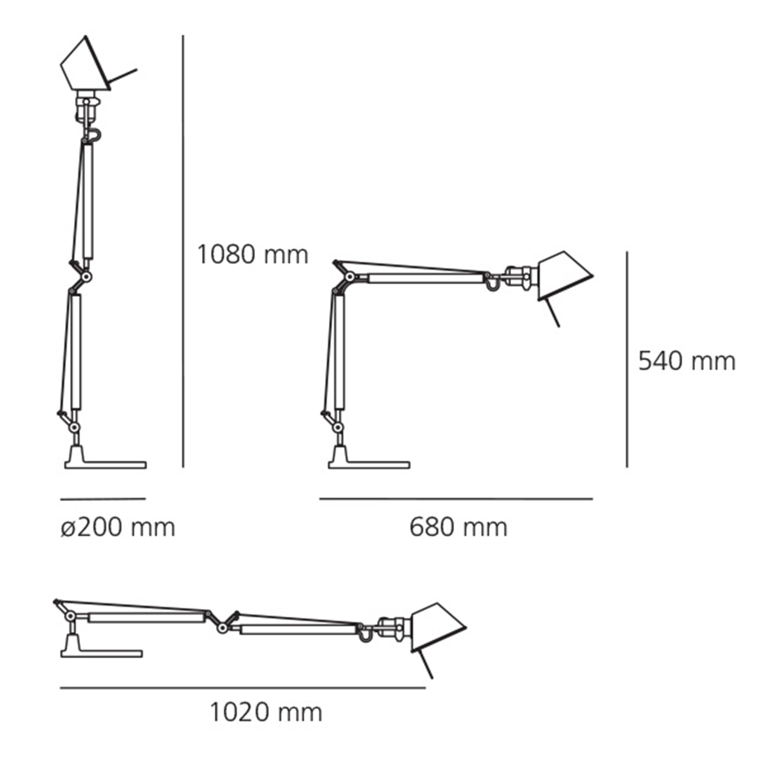 Tolomeo Mini bord/vegglampe, aluminium - Bilde 3