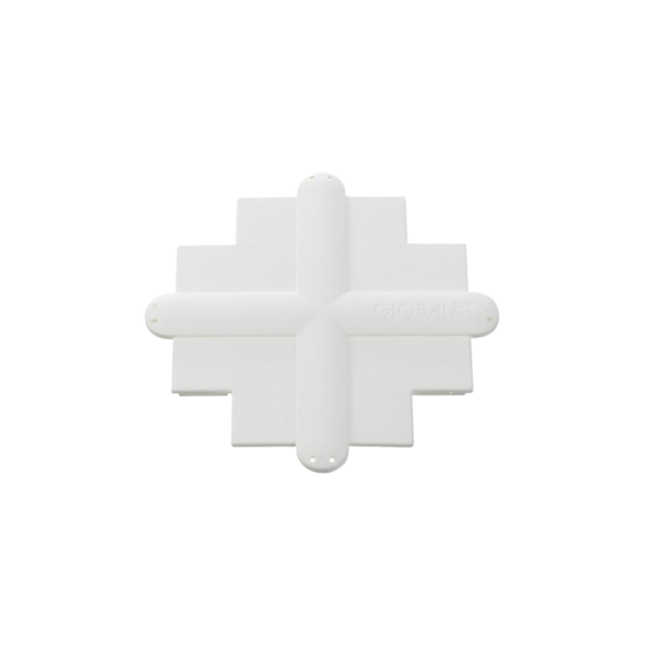 Dekkplate for innfelt spotskinne, hvit