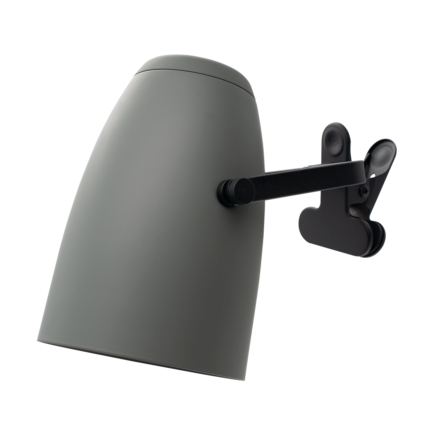 Agent klemmelampe E27, grågrønn