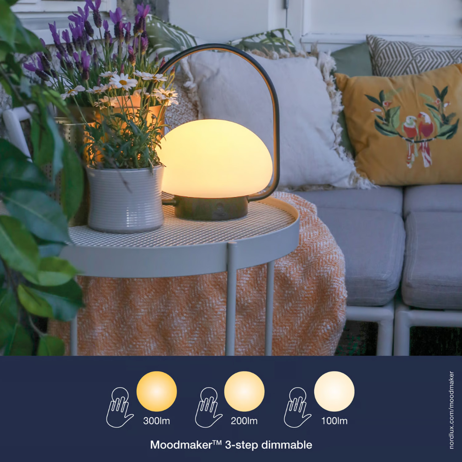 Sponge To Go batterilampe, hvit - Bilde 5