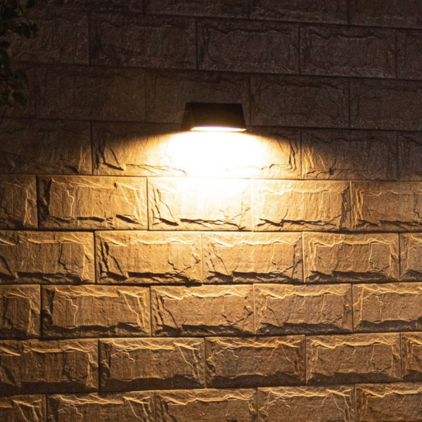 Caro utelampe vegg, sort