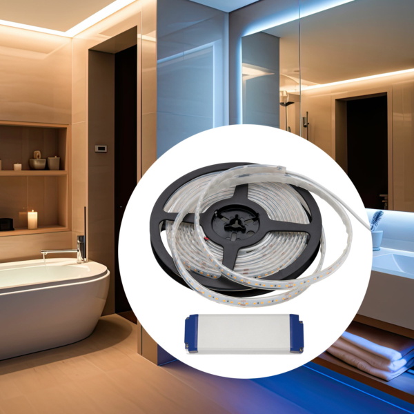 LED-strip + driver (dimbar) 28,8W/m IP64, 3m