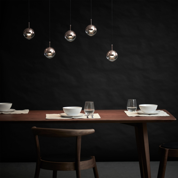 Dora 5 takpendel, krom