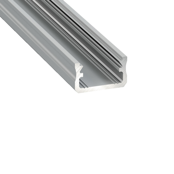 Aluminiumsprofil Type A 16x9,28mm ALU 2,02m m/ endestykke + klipps