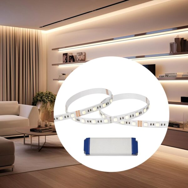 LED-lys stripe for kjøkken, stue, gang 28,8W/m 3000K, 3m