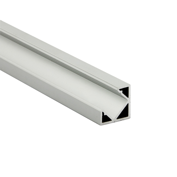 Hjørneprofil for LED-strips 18,5x18,5mm, 
aluminium