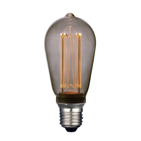 Future LED-pære E27 20lm 1W Smoky Edison 64mm