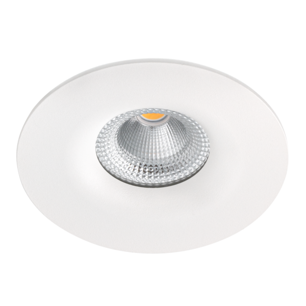Tigrus fast downlight IP65 IsoSafe, hvit/sort