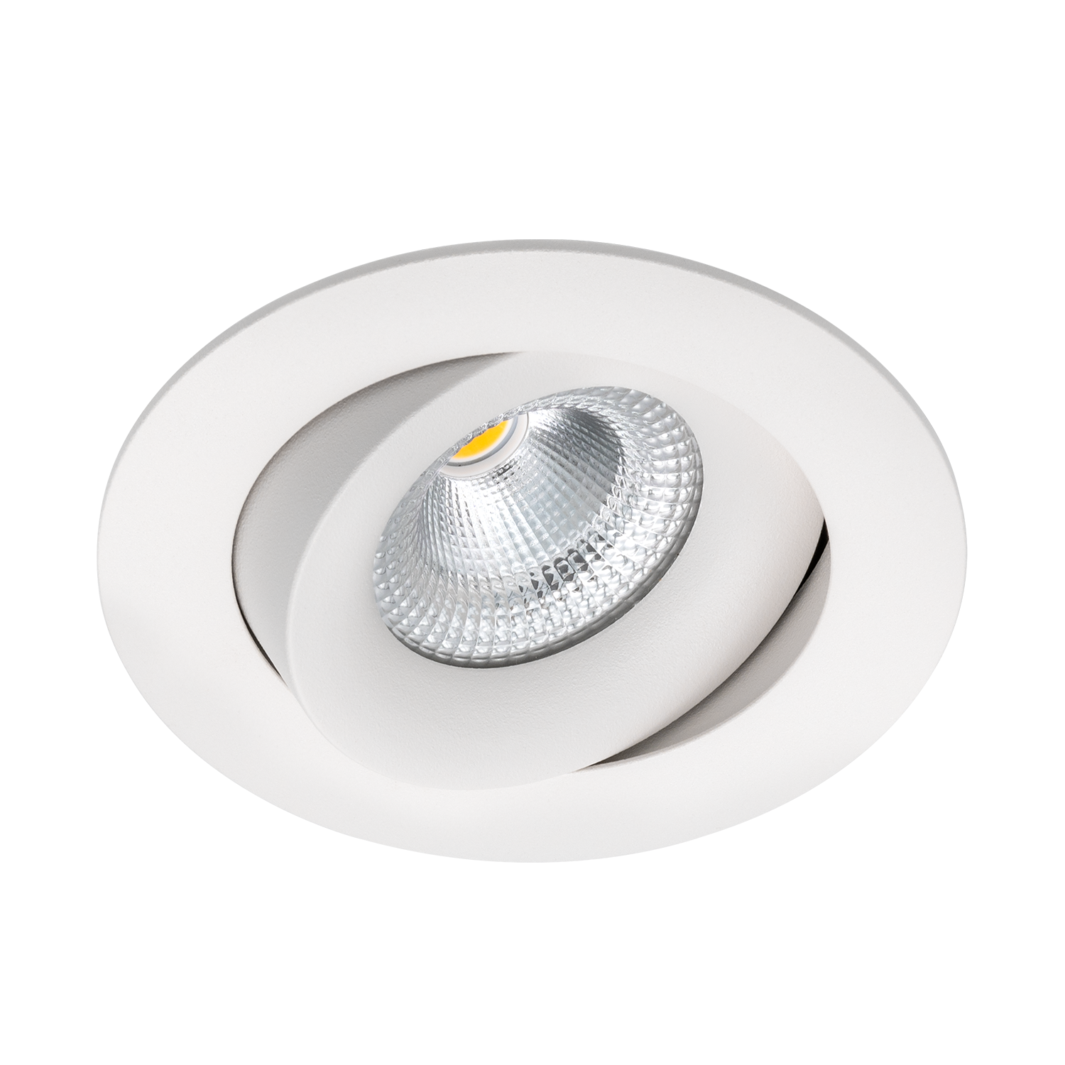 Tigrus tiltbar downlight IsoSafe IP44, hvit