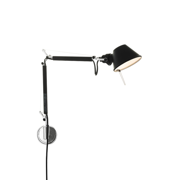 Artemide Tolomeo vegg/gulv/bordlampe, sort 