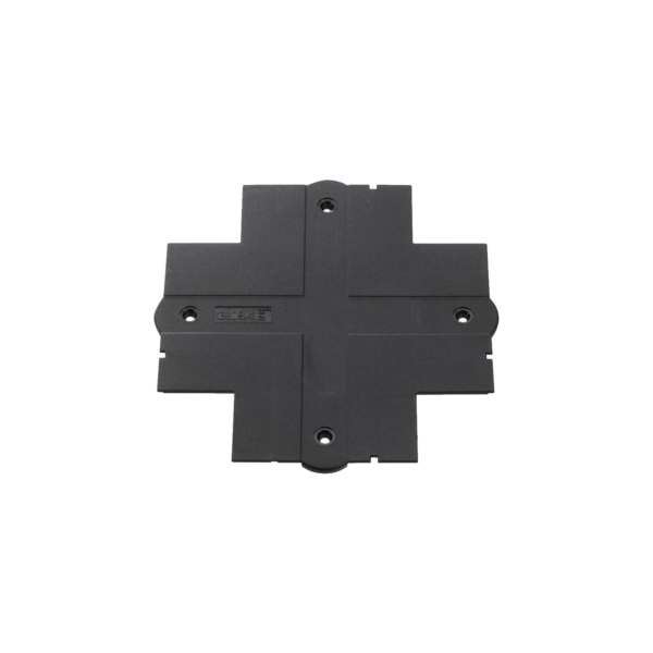 Dekkplate for innfelt spotskinne, sort