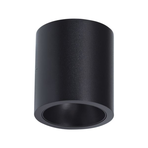Kappa rund utenpåliggende downlight, hvit/sort