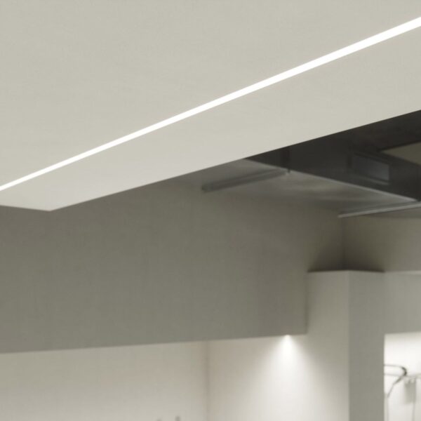 Profile Type Falco recessed BK 2,02m inc/end caps