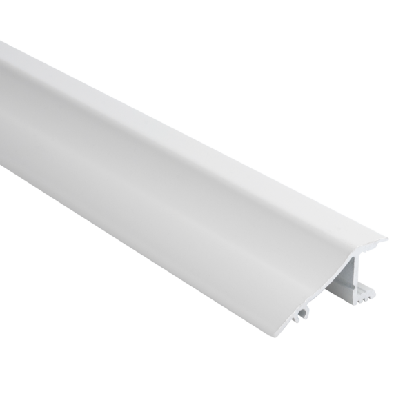 Aluminiumsprofil 2m 40,7x17,9mm, hvit