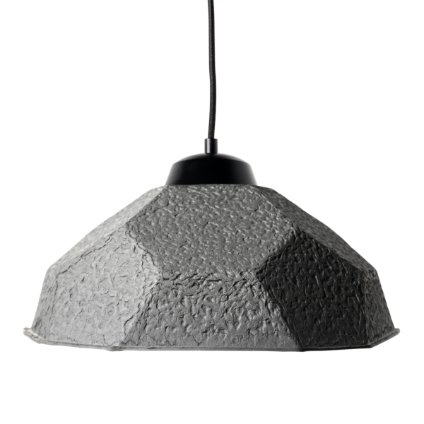 Rdivi taklampe i resirkulert papp, sort/oliven