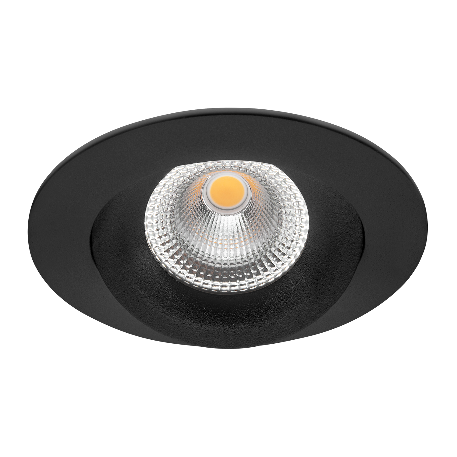 Tigrus tiltbar downlight IsoSafe IP44, sort