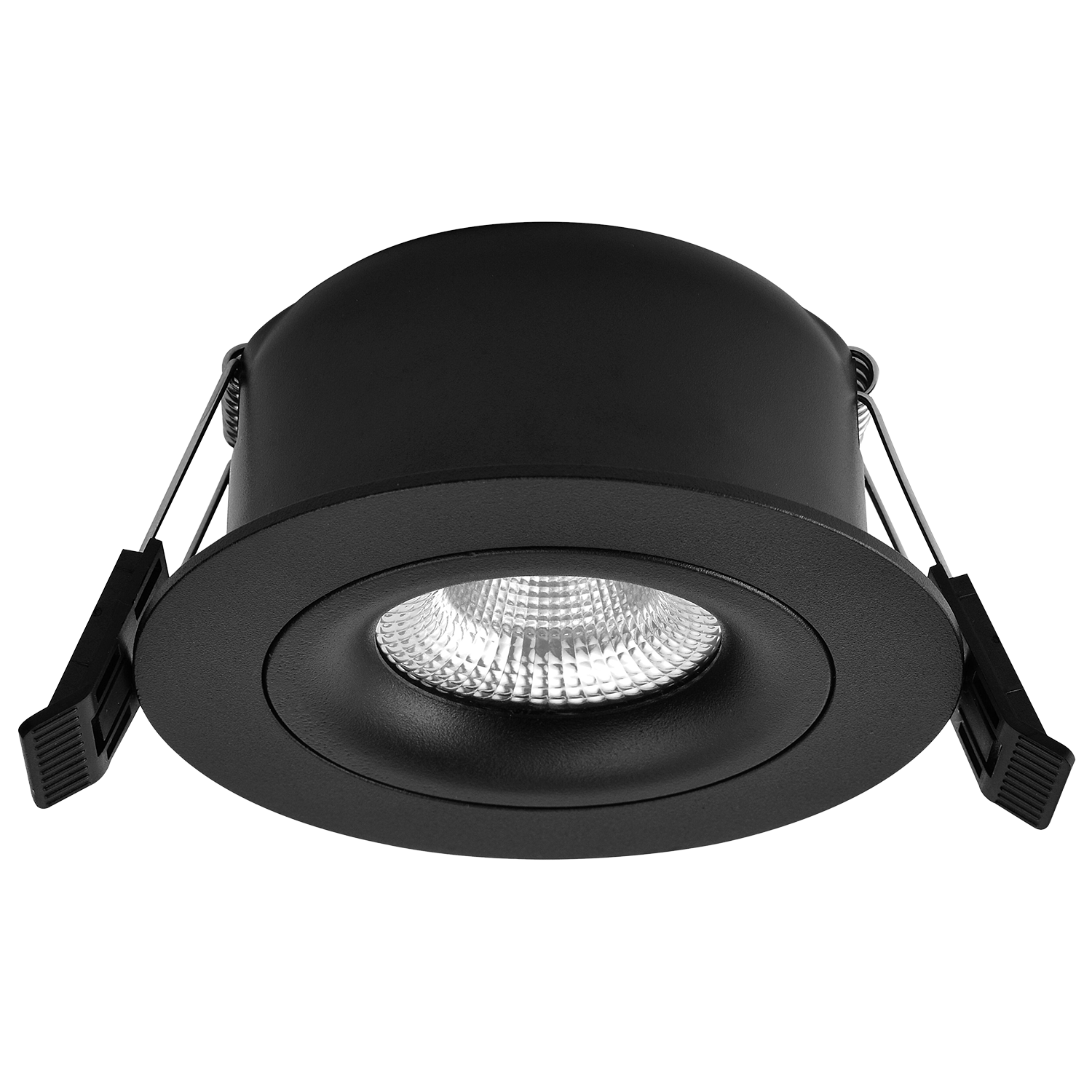 Tigrus tiltbar downlight IsoSafe IP44, sort