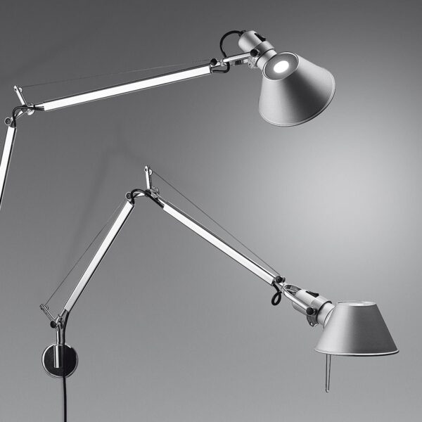 Tolomeo Micro vegg/gulv/bordlampe, aluminium